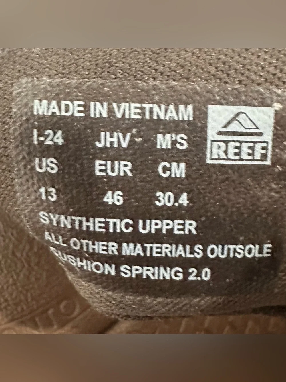 REEF Cushion Spring 2.0 Men's Flip Flop Sandals Bronze Brown Size 13